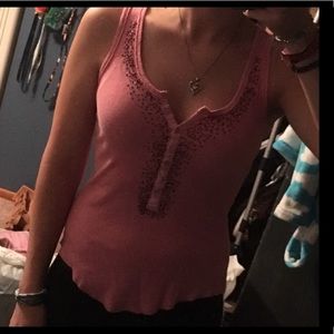 Beaded tank top